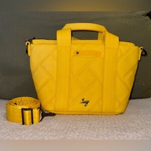 Lug Matte Luxe Crossbody with Tote Handles - Dory Medium--BANANA ICEPOP (NWOT)